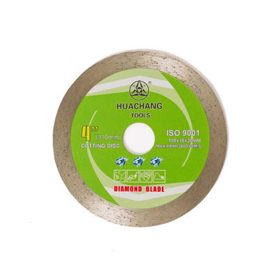 4.3ইঞ্চি 110×1.2/1.8×10×20mm কোল্ড প্রেস কন্টিনিউয়াস রিম ডায়মন্ড ব্লেড সিরামিকের জন্য, মার্বেল লম্বা কাটা জীবন সহ