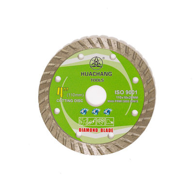 110mmx20mm 4&quot; গ্রানাইট স্টোন 110mm কাটিং ডিস্কের জন্য টার্বো ডায়মন্ড ব্লেড