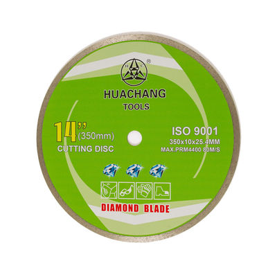 কোল্ড প্রেস 14 ইঞ্চি 350×2.2/3.2×10×25.4mm×24T কন্টিনিউয়াস রিম ডায়মন্ড ব্লেড অ্যাঙ্গেল গ্রাইন্ডারের জন্য