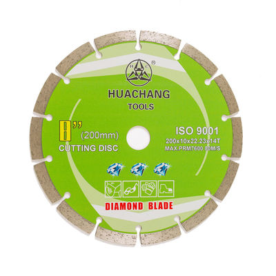 কোল্ড প্রেস 8 ইঞ্চি 200×1.6/2.2×10×22.23mm×14T সেগমেন্টেড ডায়মন্ড ব্লেড সাধারণ উদ্দেশ্যে, পাথর এবং কংক্রিটের জন্য