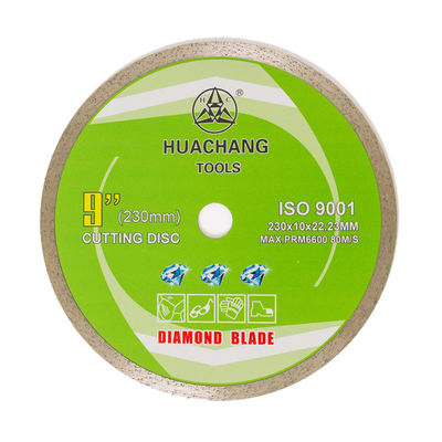 কোল্ড প্রেস 9 ইঞ্চি 230×1.8/2.6×10×22.23mm একটানা রিম ডায়মন্ড ব্লেড দীর্ঘ জীবন সহ সিরামিকের জন্য
