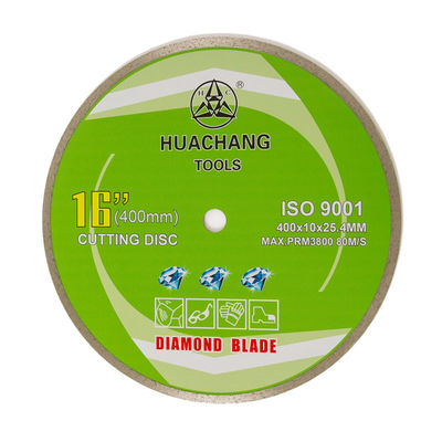 16ইঞ্চি '400×2.6/3.4×10×25.4mm কোল্ড প্রেস ক্রমাগত রিম ডায়মন্ড ব্লেড দীর্ঘ জীবন সহ সিরামিকের জন্য