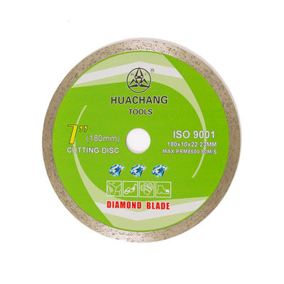 কোল্ড প্রেস 7 ইঞ্চি 180×1.6/2.2×10×22.23 মিমি ক্রমাগত রিম ডায়মন্ড ব্লেড সিরামিকের জন্য, মার্বেল লম্বা কাটা জীবন সহ