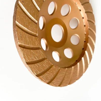 হুয়াচ্যাং টুল 5ইঞ্চি 125×4.5×20×22.23mm ডায়মন্ড কন্টিনিউয়াস টার্বো গ্রাইন্ডিং কাপ হুইল কংক্রিট, স্টোন