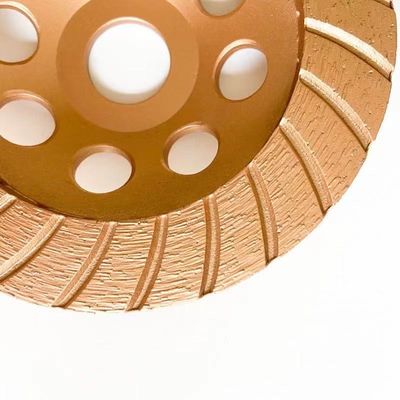 হুয়াচ্যাং টুল 5ইঞ্চি 125×4.5×20×22.23mm ডায়মন্ড কন্টিনিউয়াস টার্বো গ্রাইন্ডিং কাপ হুইল কংক্রিট, স্টোন