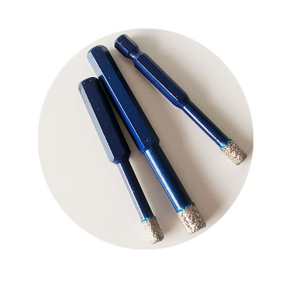 গ্যানাইট টাইল চীনামাটির বাসন মার্বেল ড্রিল বিটগুলির জন্য 10*65*10 মিমি শুকনো ডায়মন্ড কোর ড্রিল বিটগুলি উচ্চ মানের দীর্ঘ জীবন সহ