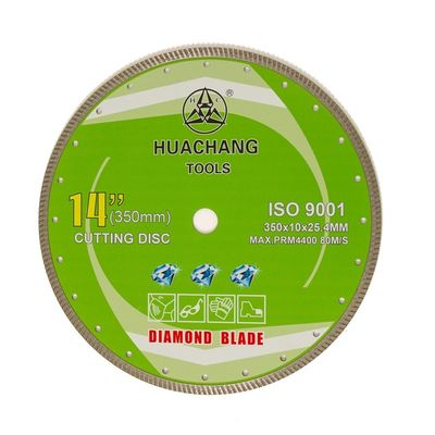 14ইঞ্চি '350×2.2/3.2×10×25.4mm টার্বো ডায়মন্ড ব্লেড কোল্ড প্রেস সাধারণ উদ্দেশ্যে, সিরামিক, মার্বেল এবং কংক্রিটের জন্য
