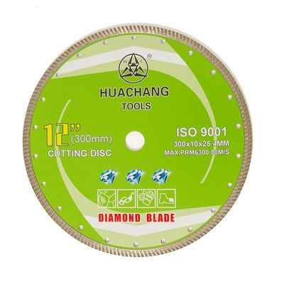 কোল্ড প্রেস 12 ইঞ্চি '300×2.0/3.0×10×25.4 মিমি টার্বো ডায়মন্ড ব্লেড সাধারণ উদ্দেশ্য, সিরামিক, মার্বেল জন্য উচ্চ মানের