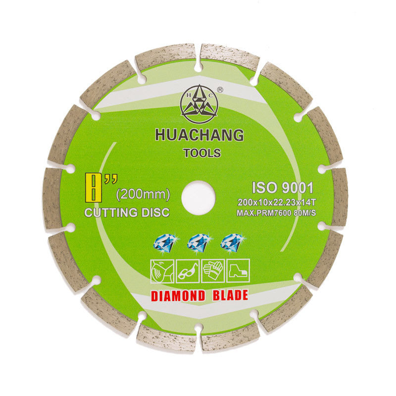 কোল্ড প্রেস 8 ইঞ্চি 200×1.6/2.2×10×22.23mm×14T সেগমেন্টেড ডায়মন্ড ব্লেড সাধারণ উদ্দেশ্যে, পাথর এবং কংক্রিটের জন্য