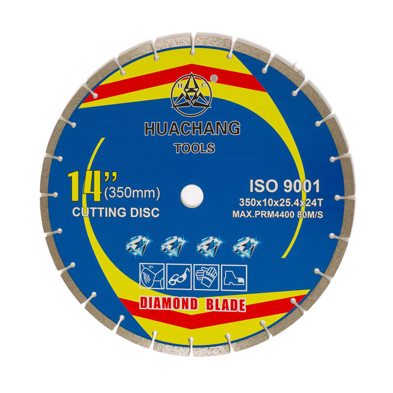 হট প্রেস 350×2.2/3.2×10×25.4×24T ব্লেড গ্রানাইট, মার্বেল, কংক্রিট এবং ইটের জন্য সিন্টারযুক্ত সেগমেন্টেড ডায়মন্ড