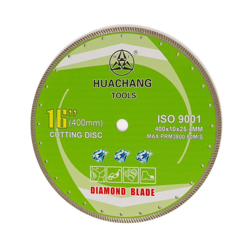 গ্রানাইটের জন্য উচ্চ মানের 16ইঞ্চি 400x10×25.4mm ড্রাই কাট কন্টিনিউয়াস ডায়মন্ড টার্বো ব্লেড 16ইঞ্চি 400mmx25.4mm