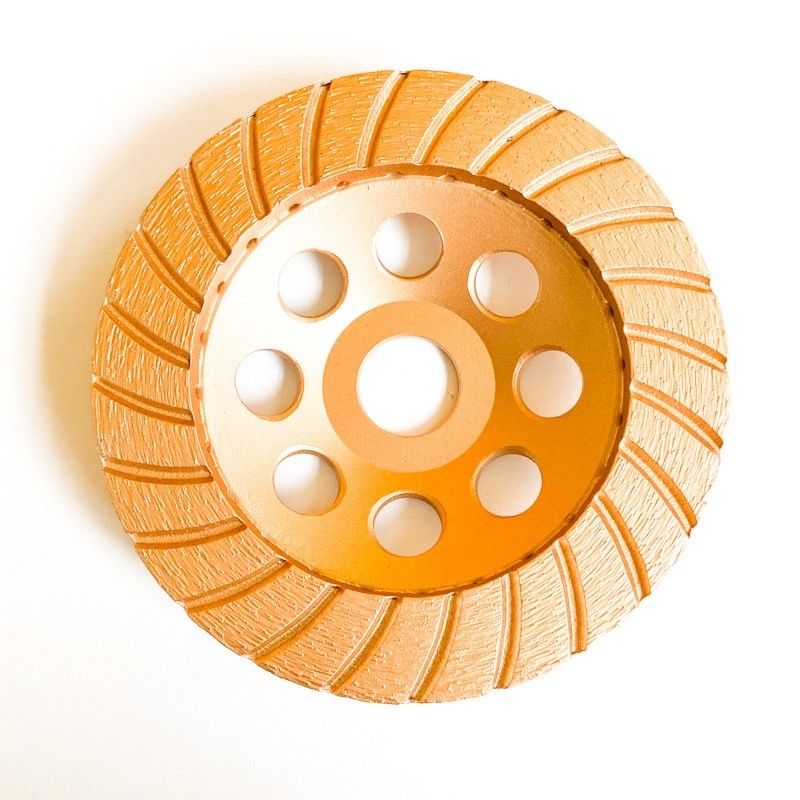 হুয়াচ্যাং টুল 5ইঞ্চি 125×4.5×20×22.23mm ডায়মন্ড কন্টিনিউয়াস টার্বো গ্রাইন্ডিং কাপ হুইল কংক্রিট, স্টোন